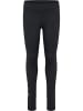 Hummel Leggings Hmljr Logo Multisport Mädchen in BLACK MELANGE