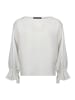 Betty Barclay Satin-Bluse mit U-Boot-Ausschnitt in Rohweiß