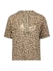 Betty Barclay Sweatshirt mit Rippenstruktur in Beige/Khaki