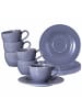 Seltmann Weiden 6er Set Espressotassen mit Untertassen Beat Color Glaze 100 ml in Fliederblau