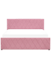 Beliani Doppelbett ROCHEFORT in Rosa - (W) 170 x (H) 99 x (L) 214 cm