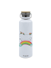 Mr. & Mrs. Panda Sport Trinkflasche Einhorn Regenbogen ohne Spruch in Weiß