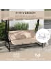 Outsunny Hollywoodschaukel B200 x T120 x H164cm Braun