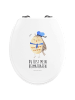 Mr. & Mrs. Panda WC Sitz Eule Matrose mit Spruch in Weiß