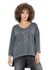 Ulla Popken Longshirt in graphitgrau