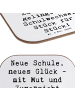 Mr. & Mrs. Panda Glas-Untersetzer Spruch Einen Schulwechsel bewä... in Weiß
