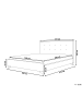 Beliani Doppelbett AMBASSADOR in Beige/Schwarz - (W) 172 x (H) 106 x (L) 216 cm