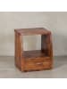 KADIMA DESIGN Nachttisch MUMBAI Massiv-Holz Nacht-Kommode 53 cm 1