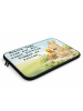 Mr. & Mrs. Panda Notebook Tasche Hase Pommes Design mit Spruch in Weiß
