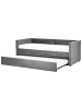 Beliani Tagesbett MIMIZAN in Grau - (W) 184 x (H) 76 x (L) 216 cm