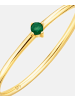 Diamant L'éternel Ring aus 375 Gelbgold mit Smaragd