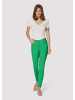 MADELEINE Mid Waist Skinny-Hose mit Fransen in apfelgrün