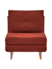 Beliani 2-tlg Einzelsofa JERSLEV in Rot/Braun