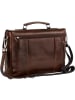 Leonhard Heyden Roma Aktentasche Leder 39 cm Laptopfach in braun