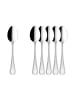 Villeroy & Boch 6er Set Tafellöffel Kreuzband Septfontaines in 203 mm in silber
