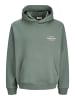 Jack & Jones Sweatshirt JORNORREBRO TYPO BACK SWEAT HOOD in Grün