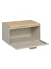 5five Simply Smart Brotkasten aus Metall SENSIA mit Bambusdeckel in Beige, 20,8 x 23,5 x 35,5 cm