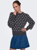 JACQUELINE de YONG Strickpullover Puffärmel Lange Bündchen Regulär in Dunkelgrau