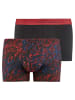 Bruno Banani Boxershort 2er Pack in Schwarz/Rot