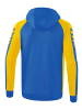 erima Herren Six Wings Trainingsjacke mit Kapuze in new royal/gelb