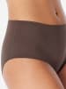 Schiesser Slip Invisible Soft in deep brown