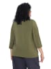 Ulla Popken Shirt in dunkel khaki