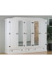ebuy24 Kleiderschrank New Mexico Weiß 243 x 57 cm