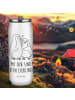 Mr. & Mrs. Panda Trinkflasche Edelstahl Pinguin umarmen mit Spruch in Weiß