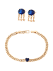 faina Women Jewelry Set in rose gold navy