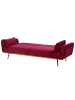 Beliani 3-Sitzer Sofa EINA in Rot - (W) 210 x (H) 86 x (L) 81 cm