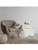 relaxdays Katzenschrank in Weiß/ Grau - (B)60 x (H)53,5 x (T)51,5 cm