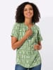 WITT WEIDEN Druckbluse in eucalyptus-ecru-bedruckt
