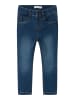 name it Thermojeans  NMFSALLI SLIM FLEECE in dark blue denim