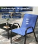 COSTWAY 4 tlg. Patio Metallstuhl Set in Blau