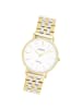 Oozoo Analog-Armbanduhr Oozoo Vintage Series silber, gold mittel (ca. 32mm)