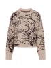 Albee Women Pullover in Beige Dunkelbraun