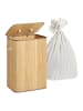 relaxdays Wäschekorb in Natur - (B)40 x (H)60 x (T)30 cm