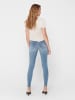 ONLY Skinny Jeans Destroyed Stretch Denim Ankle Hose ONLBLUSH in Blau