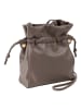 DuDu Umhängetasche Leder 18 cm taupe
