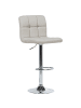 Beliani 2er-Set Drehhocker MARION in Beige/Silber