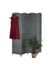 relaxdays Paravent in Grau - (B)160 x (H)170 cm