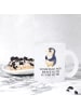 Mr. & Mrs. Panda Teetasse Pinguin Diät mit Spruch in Transparent