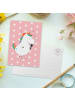 Mr. & Mrs. Panda Postkarte Einhorn Sänger ohne Spruch in Rot Pastell