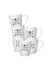 Ritzenhoff & Breker 6er Set Kaffeebecher Mika Love 360 ml weiß in weiß