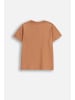 Coccodrillo Baumwoll-T-Shirt mit kurzen Ärmeln in braun