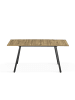 B&D Home Ausziehtisch MARA in Natureiche - (B)120-160 x (H)76 x (T)80 cm