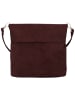 Zwei Beuteltasche Mademoiselle M8 in Nubuk-Bordeaux