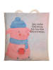 Mr. & Mrs. Panda shopping bag Schwein Glühwein Design mit Spruch in Weiß