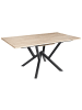 Beliani Esszimmertisch ANSELL in Braun/Schwarz - (W) 90 x (H) 77 x (L) 160 cm