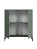 Feldmann-Wohnen Highboard Vitoria grün / schwarz 105 / 38 / 120cm